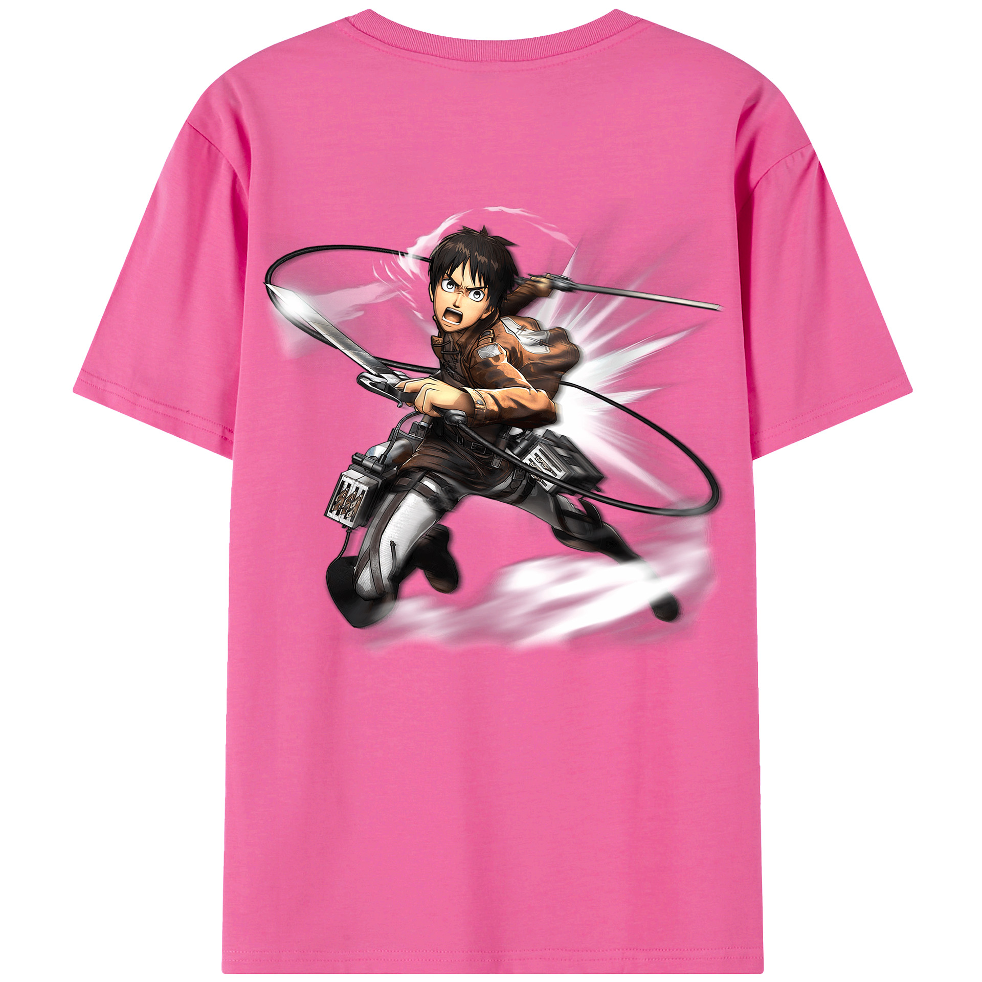 （画像用） 進撃の巨人 エレン･イェーガー Attack on Titan Eren Jäger レディース半袖Tシャツ(バックプリント)
